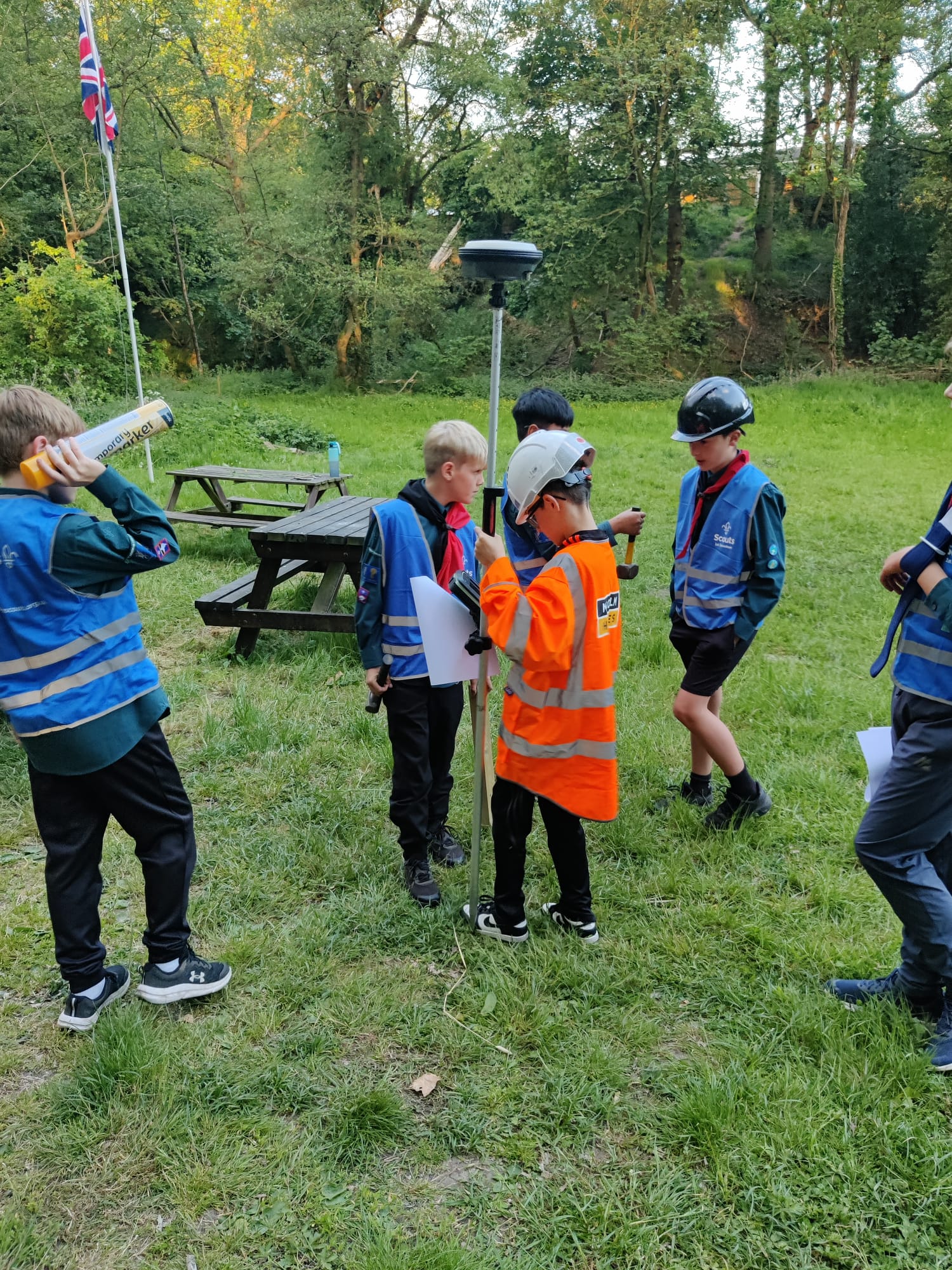Scouts discover surveying