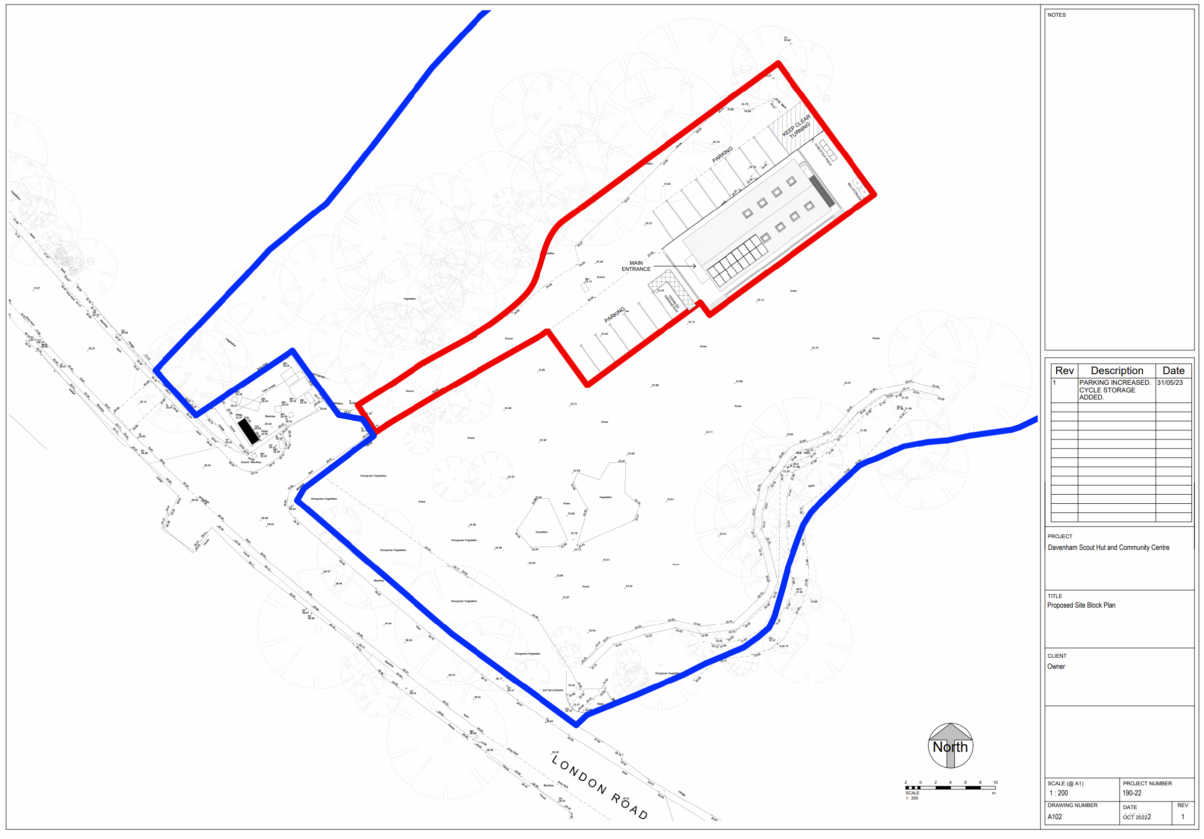 Scout new build development proposed plans