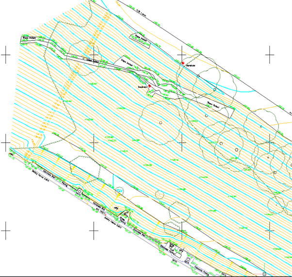 Topo of the m62 embankment site for monitoring